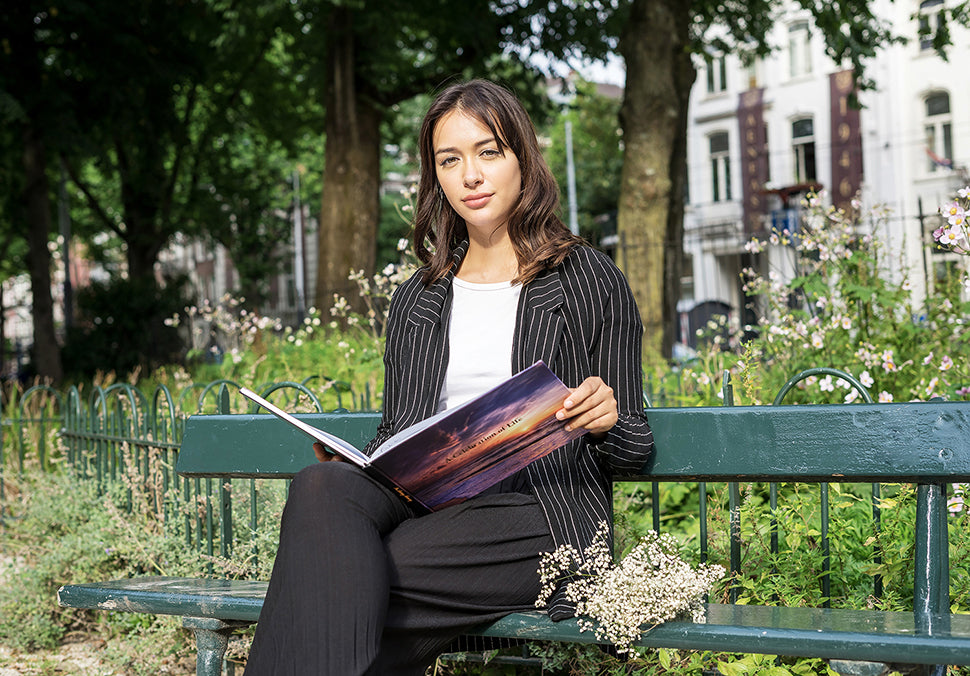 LIFETOO Ocean Hard-Cover Celebration of Life Funeral Guest Book